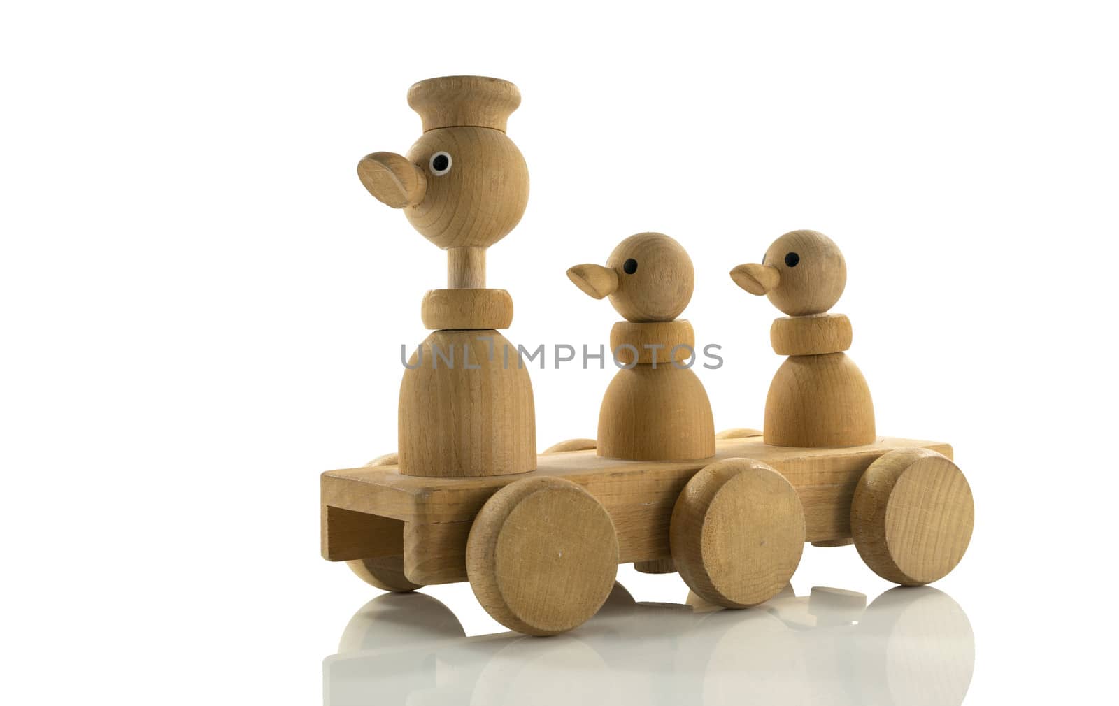 wooden toy duck car by compuinfoto