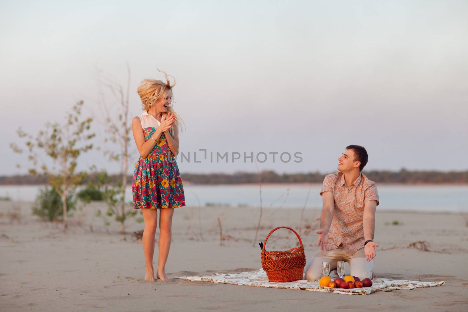 couple with vine outdoors by vsurkov