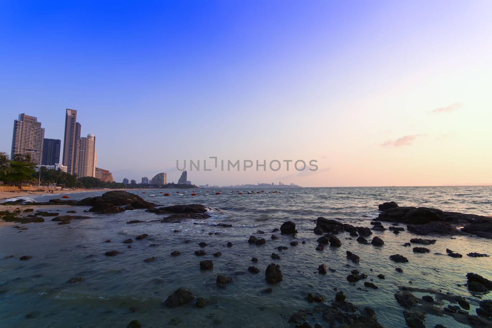 Stones, Sea and Pattaya Beach. by GNNick