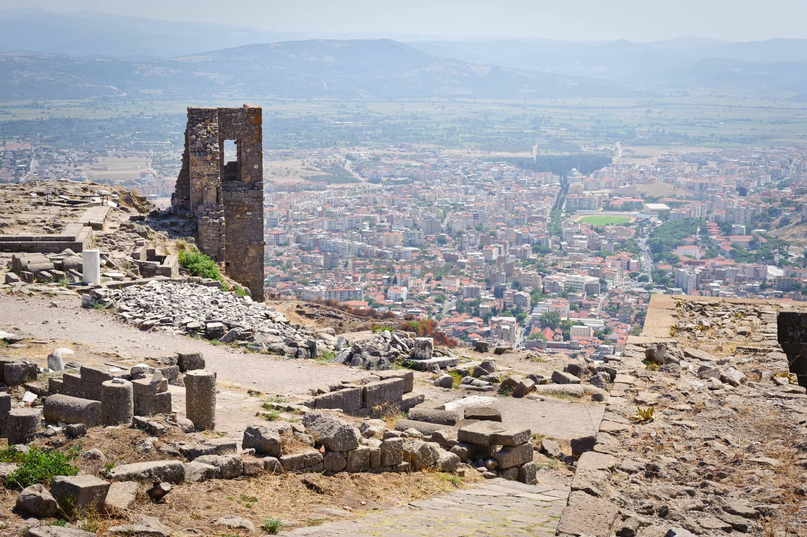 Ancient temple of Trajan, Bergama, Turkey