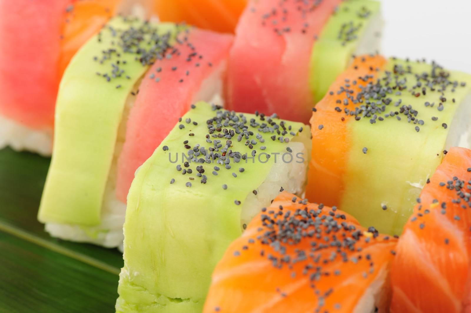 Rainbow sushi macro by starush