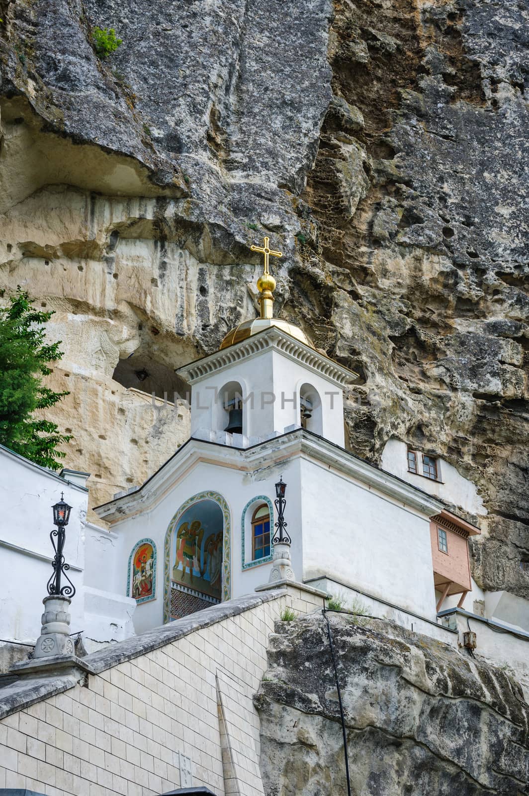 Uspensky cave monastery near Bakchisarai, Crimea by starush