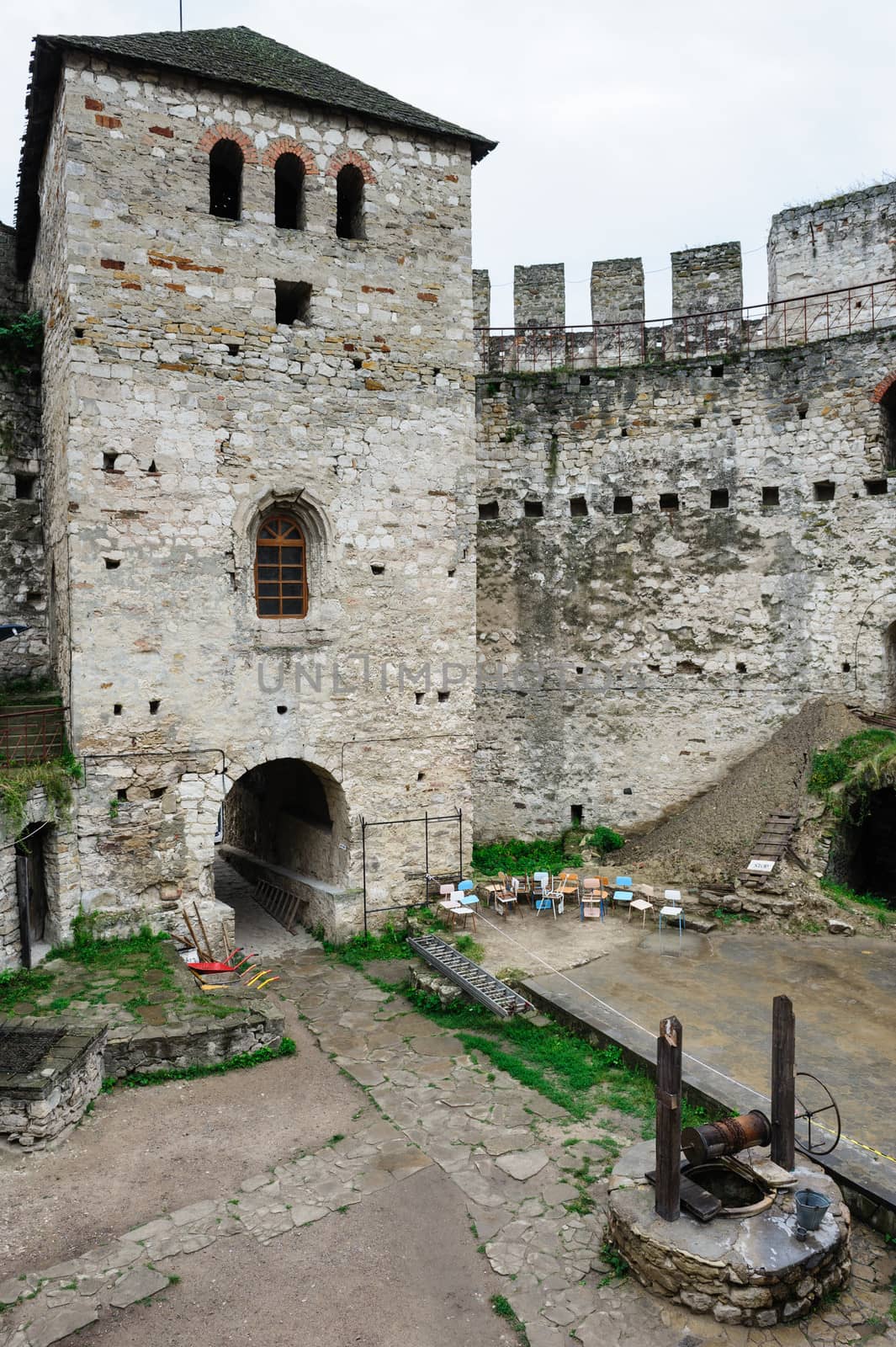 Inner yard of Soroca Fortress, Moldova, Eastern Europe