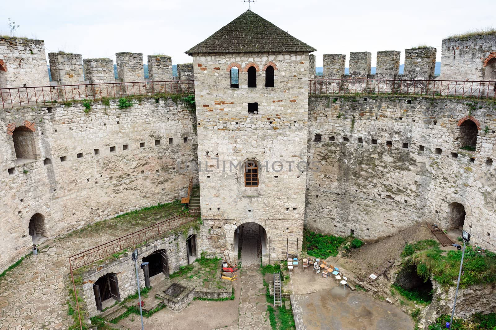 Inner yard of Soroca Fortress, Moldova, Eastern Europe