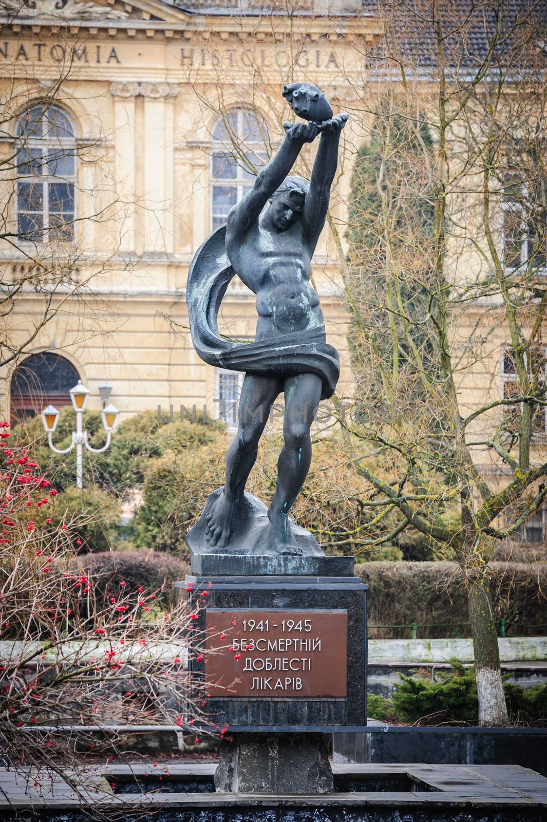 Monument In honor of immortal valor of medics, Lviv, Ukraine by starush