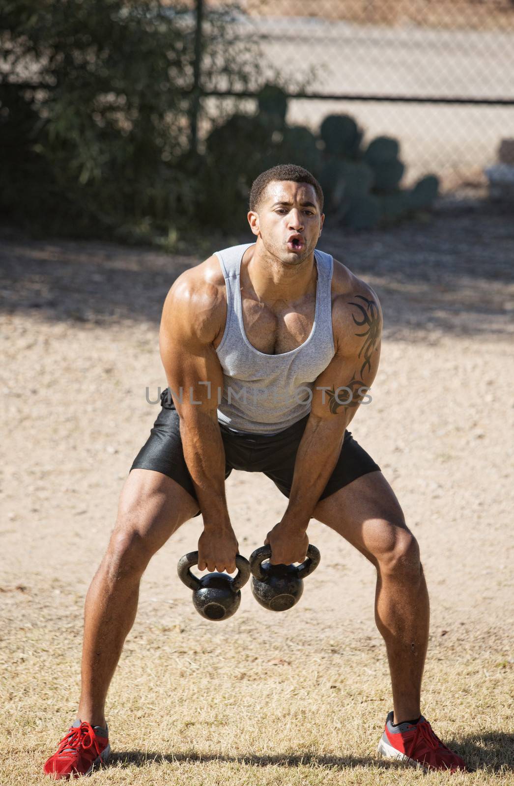 People exercising in outdoor bootcamp