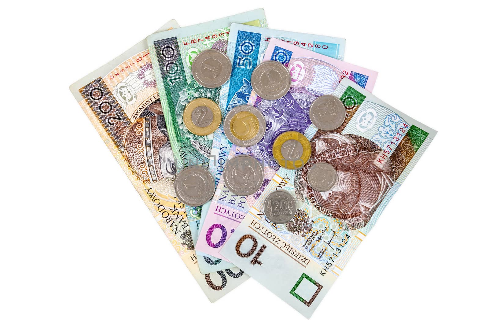 Set of polish banknotes and coins by mkos83