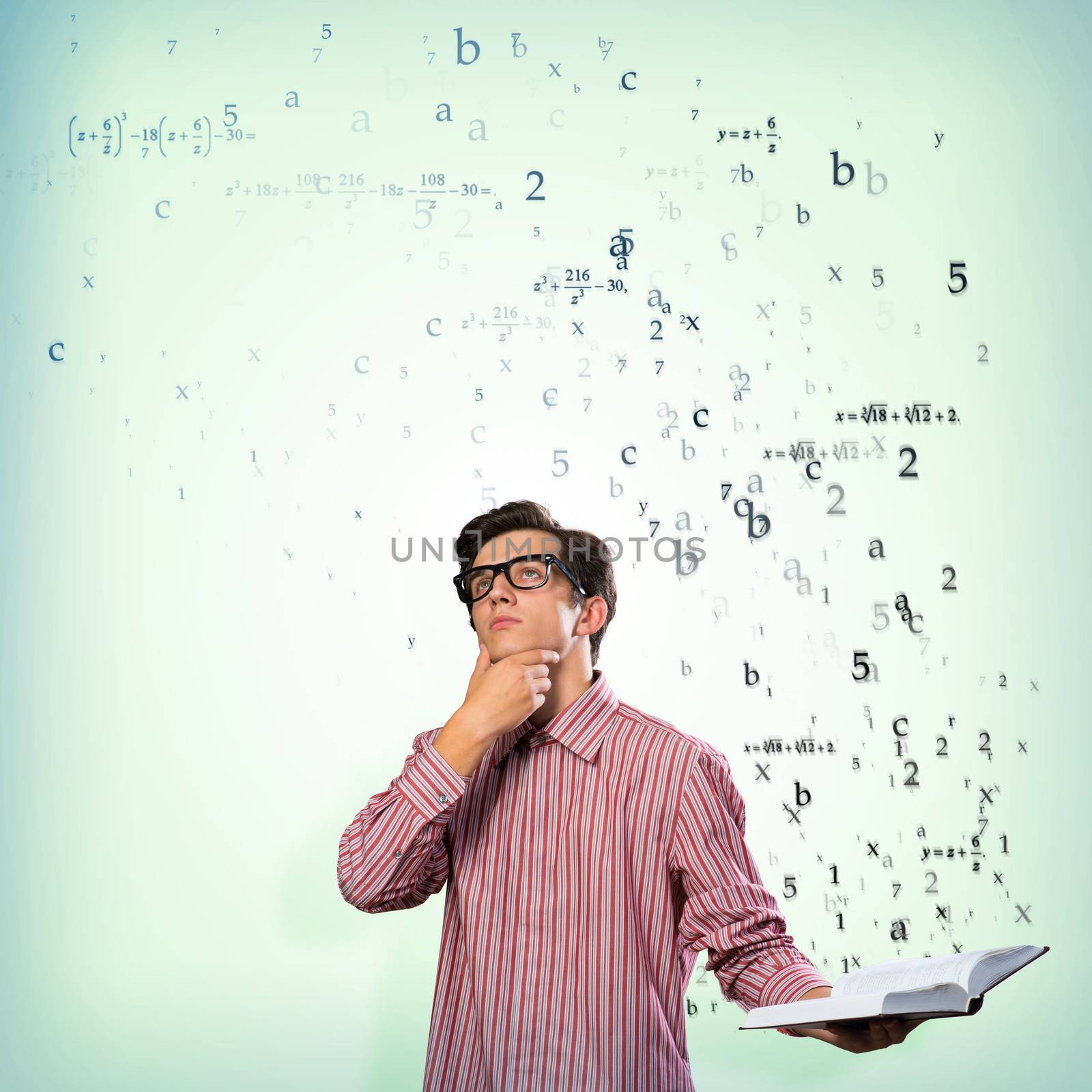 young scientist holding a book by adam121