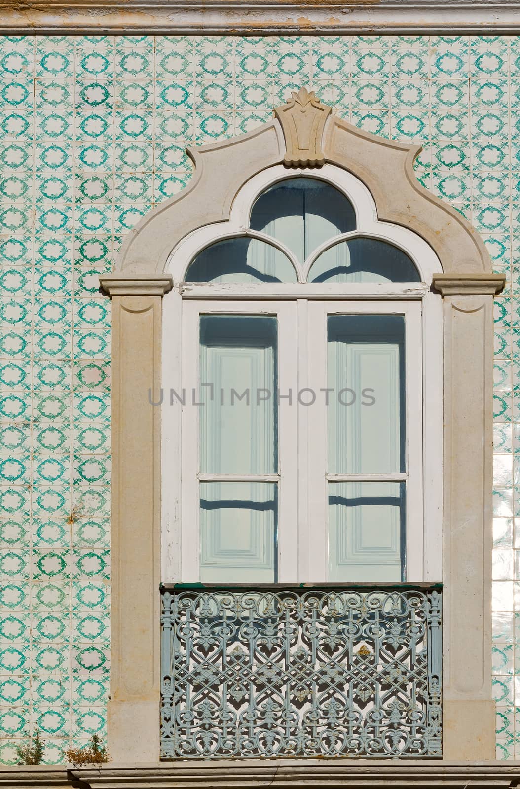 Window Decorated with Portuguese Ceramic Tiles