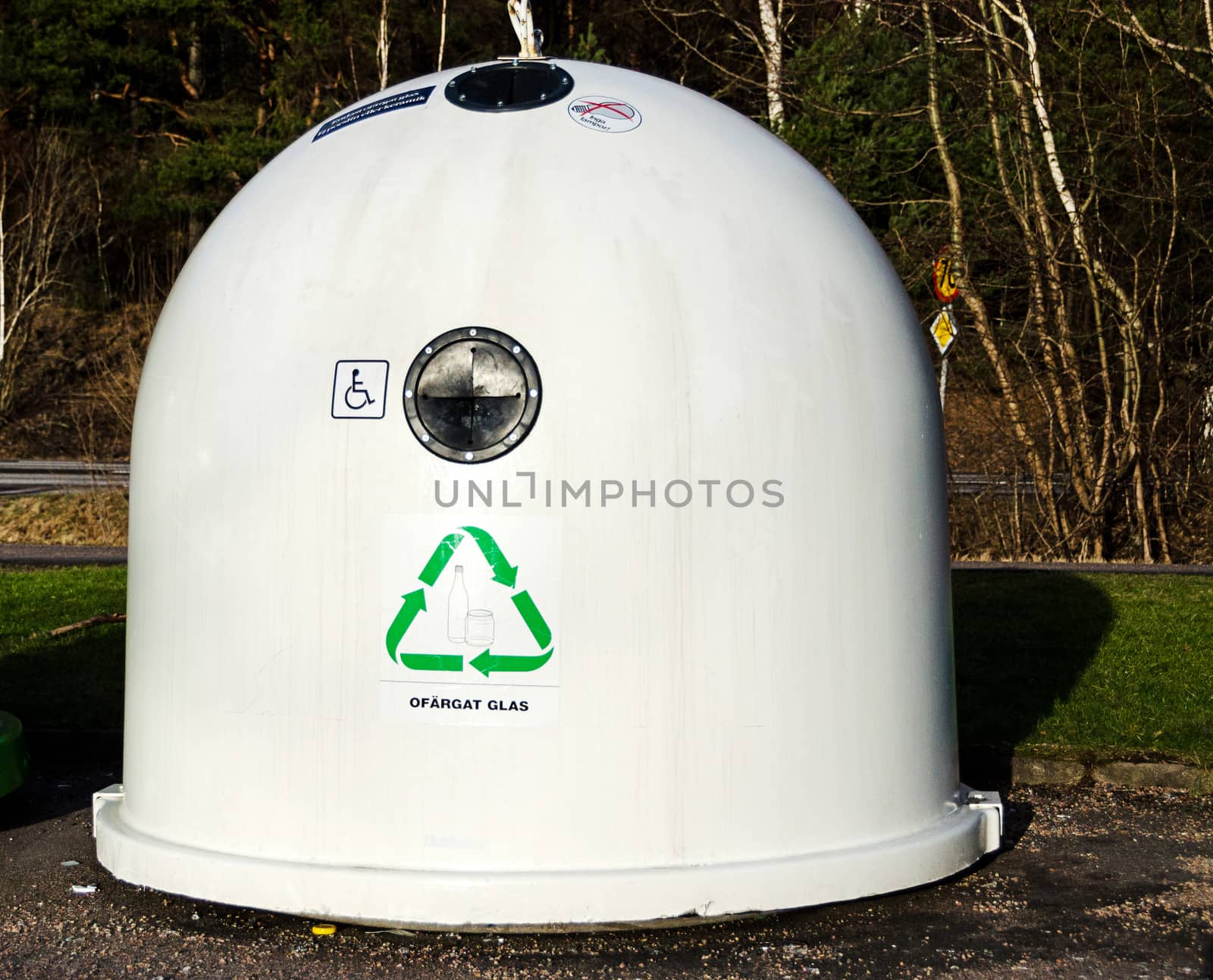 bins for glass recycling clear glass