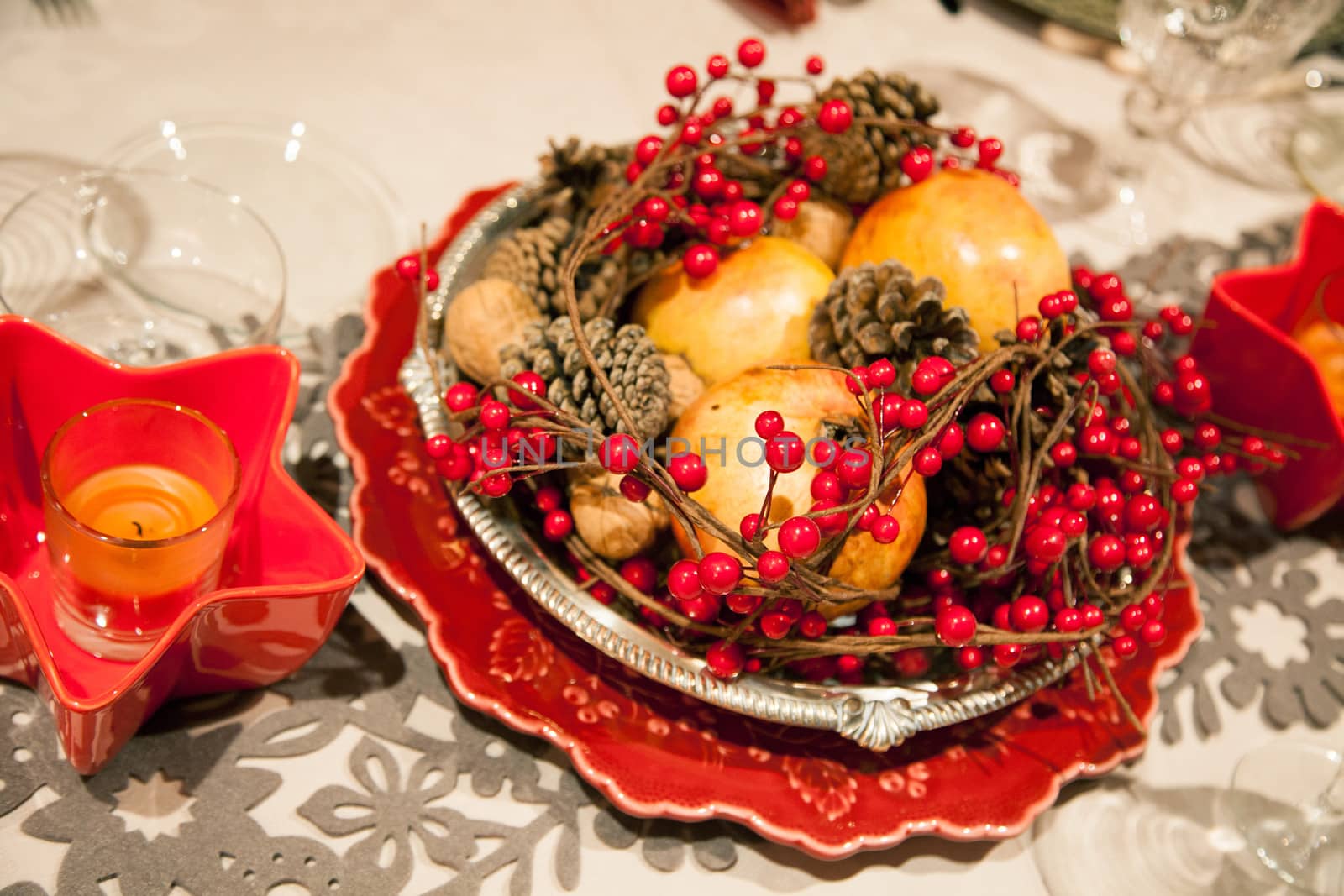 Fine table setting at home