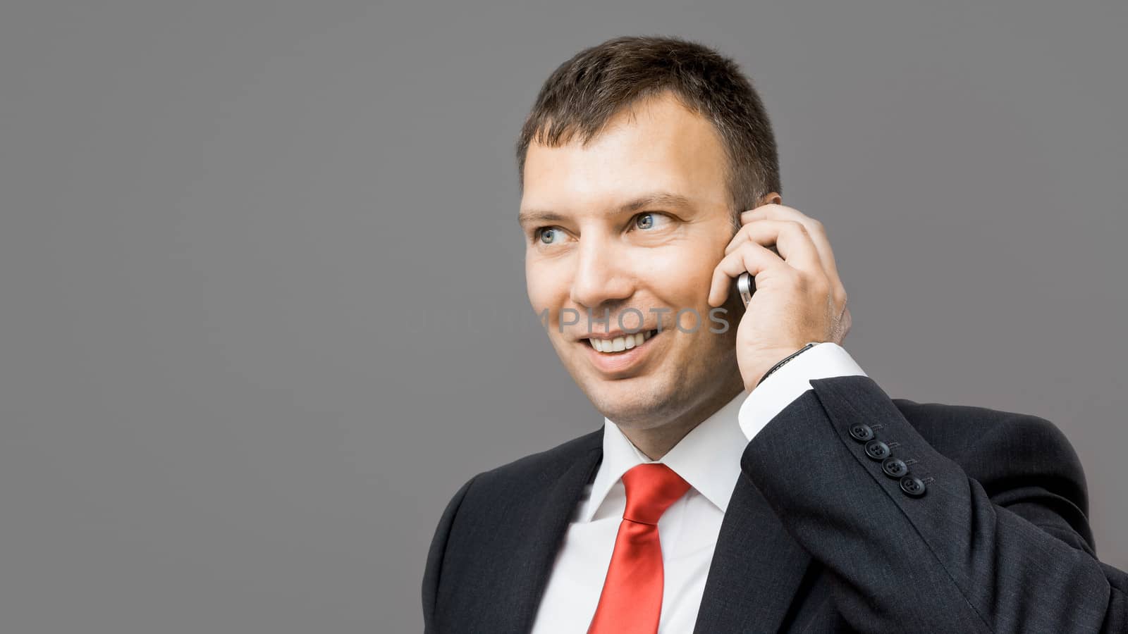 business man mobile phone by magann
