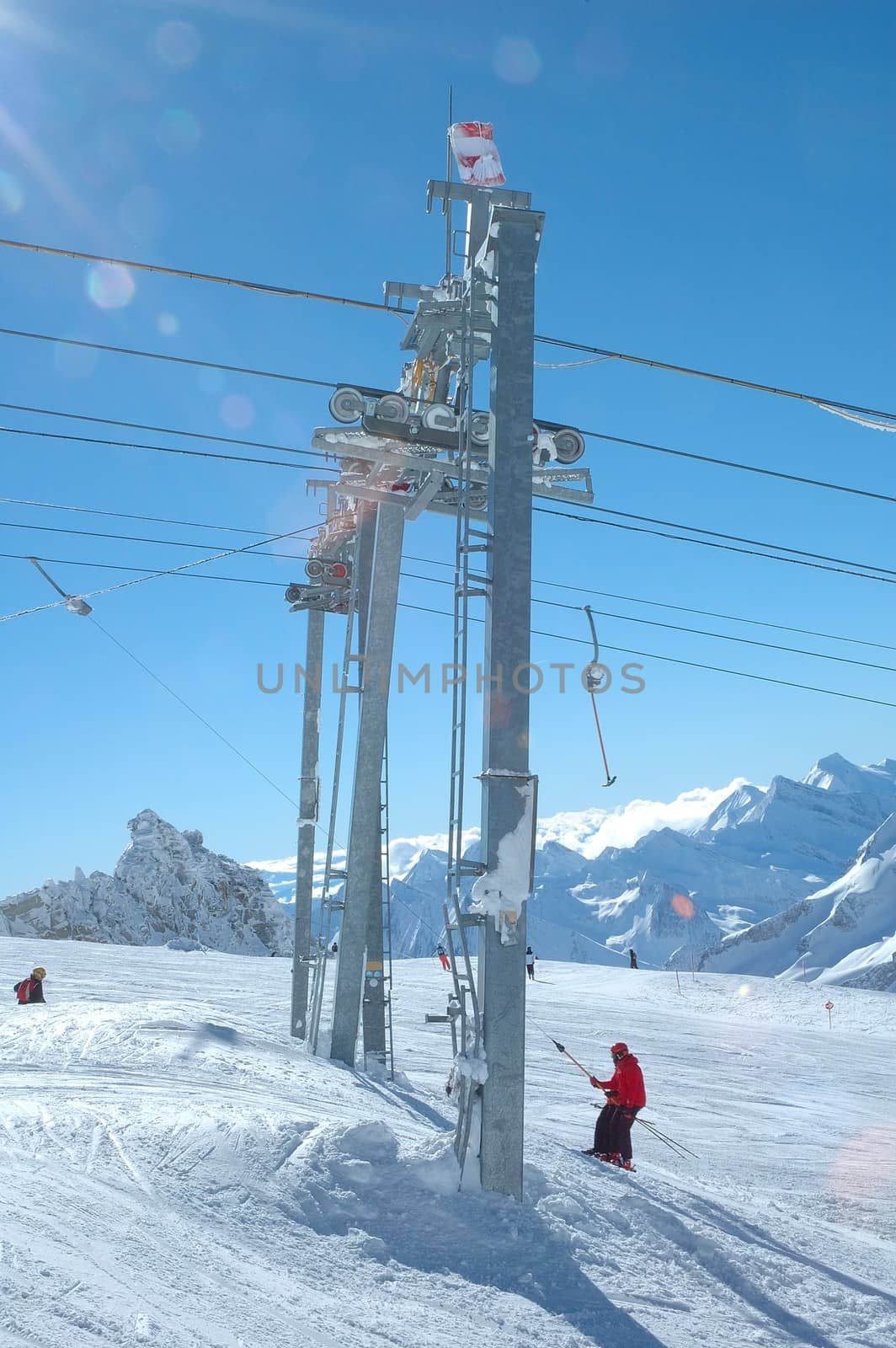 Ski lift on Hintertux glacier by janhetman