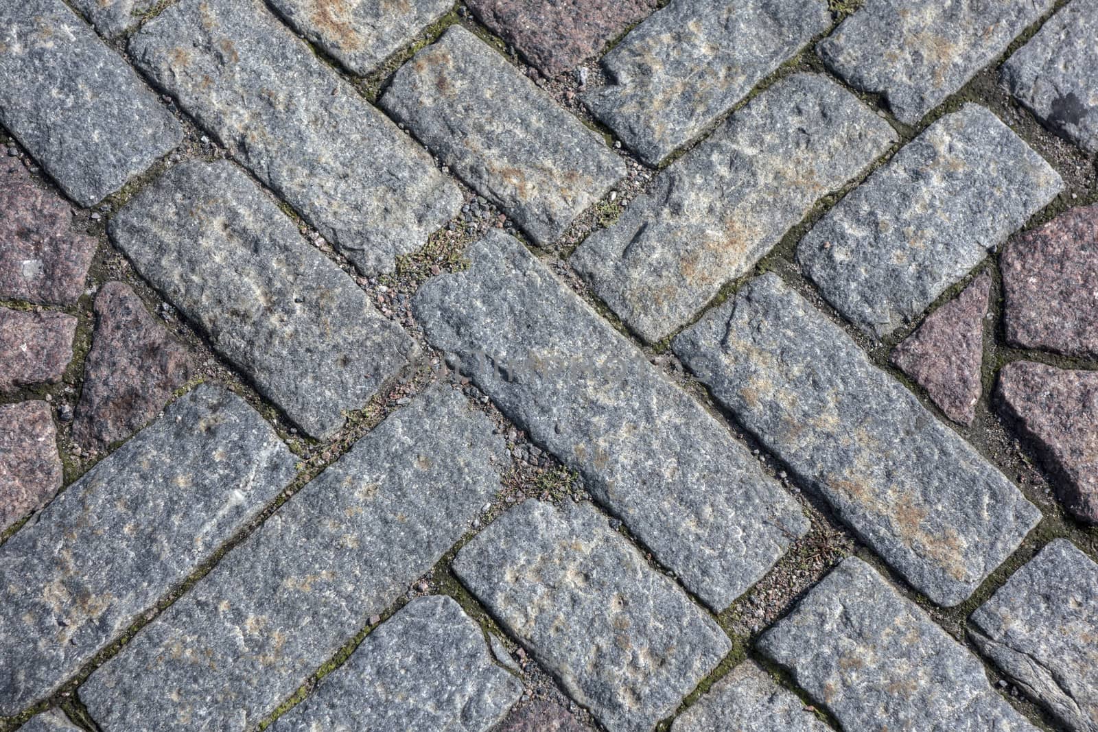 Texture of stone structure road