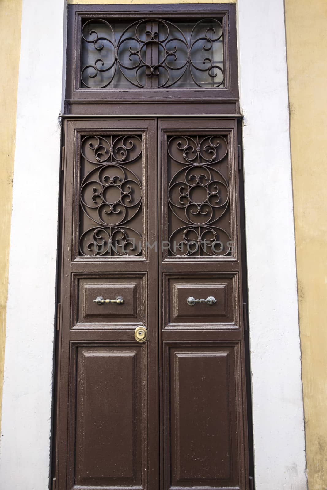 Old door closeup, Rome, Italy