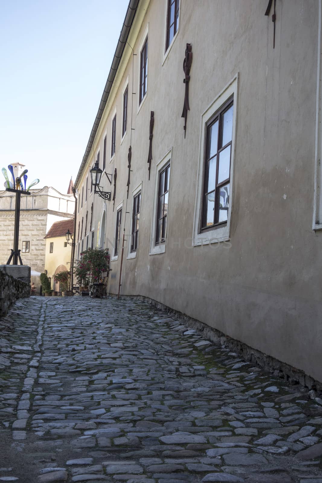 Small lane in Cesky Kromlov old town