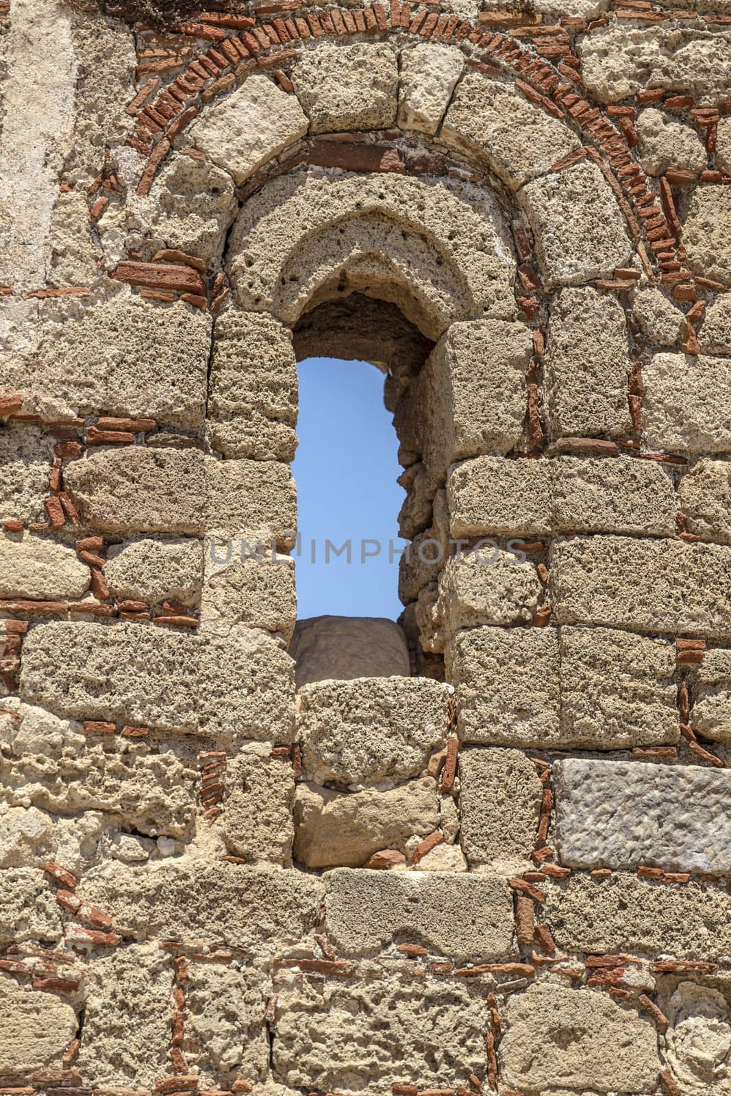 Acropolis in Lindos town, Rhodes ,Greece