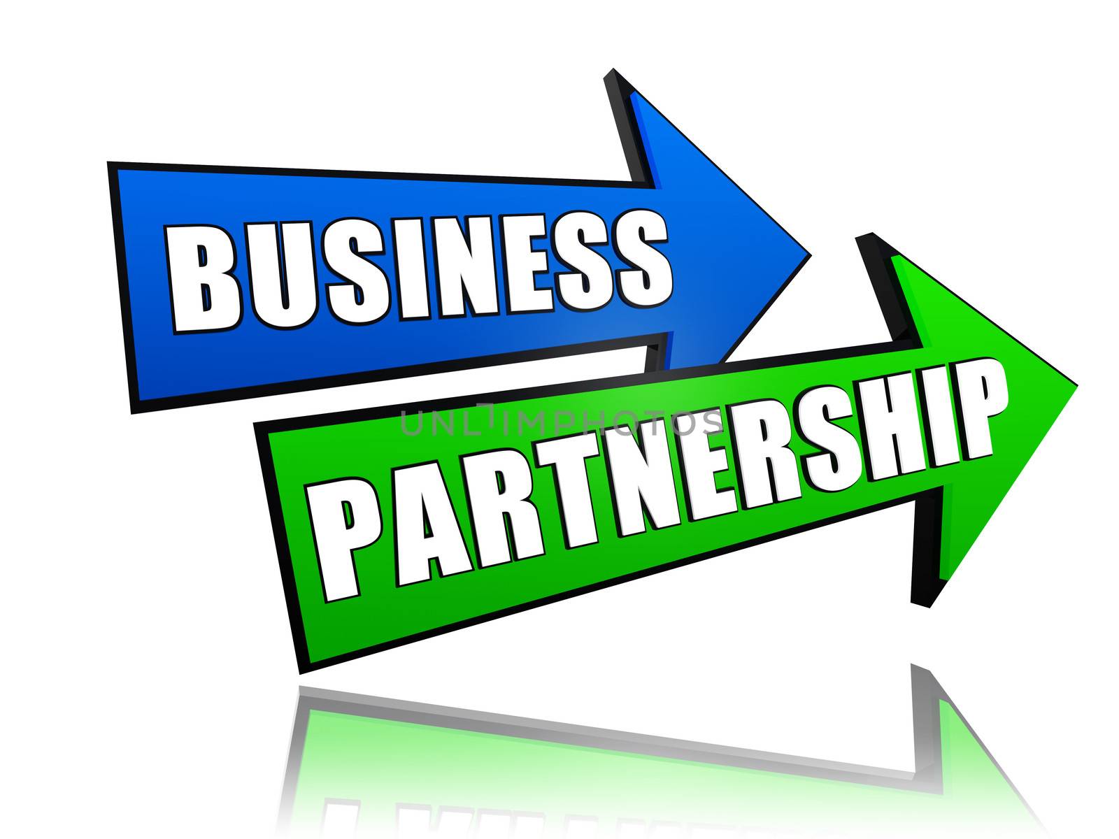 business partnership in arrows by marinini