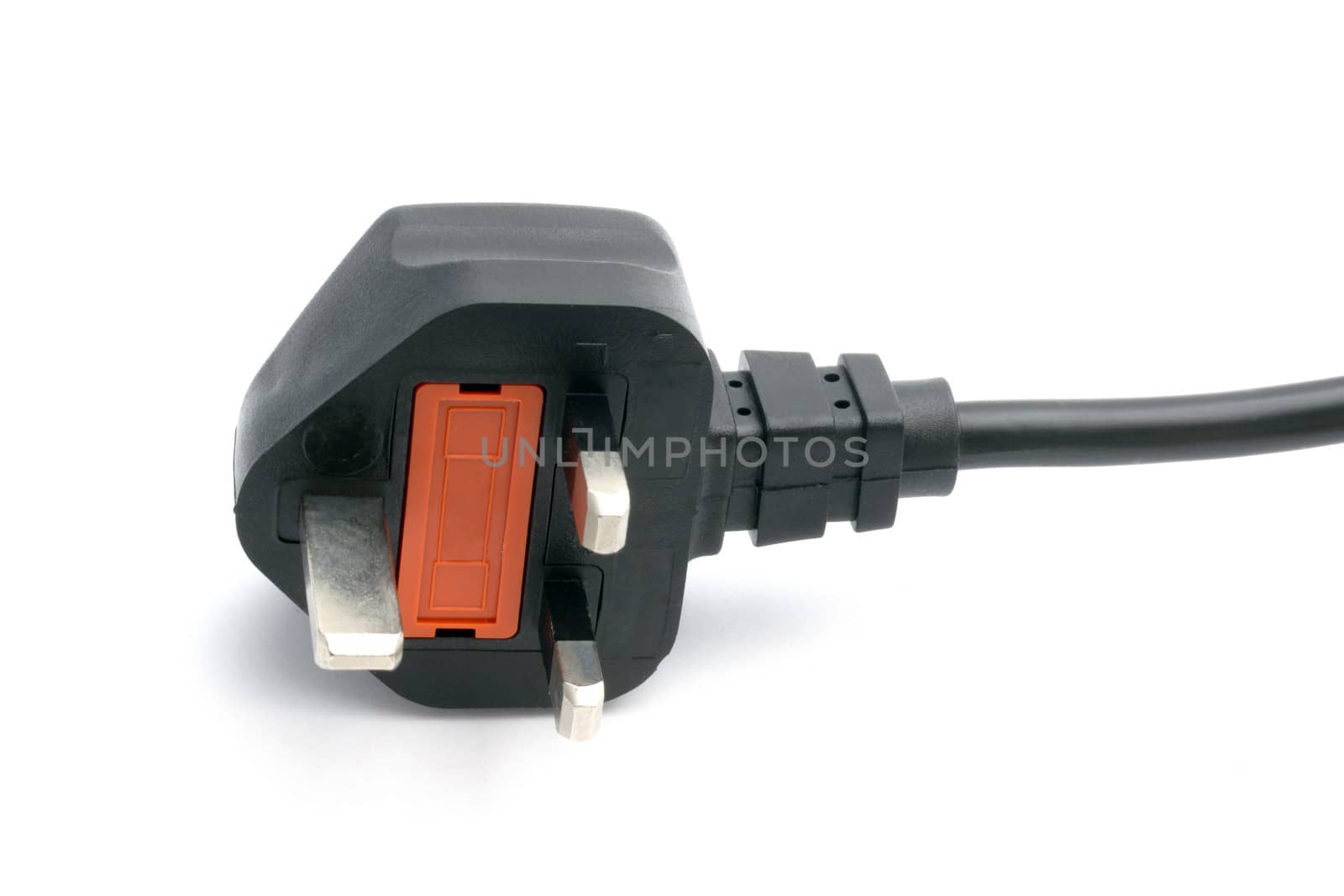 Electric plug isolated on the white background 