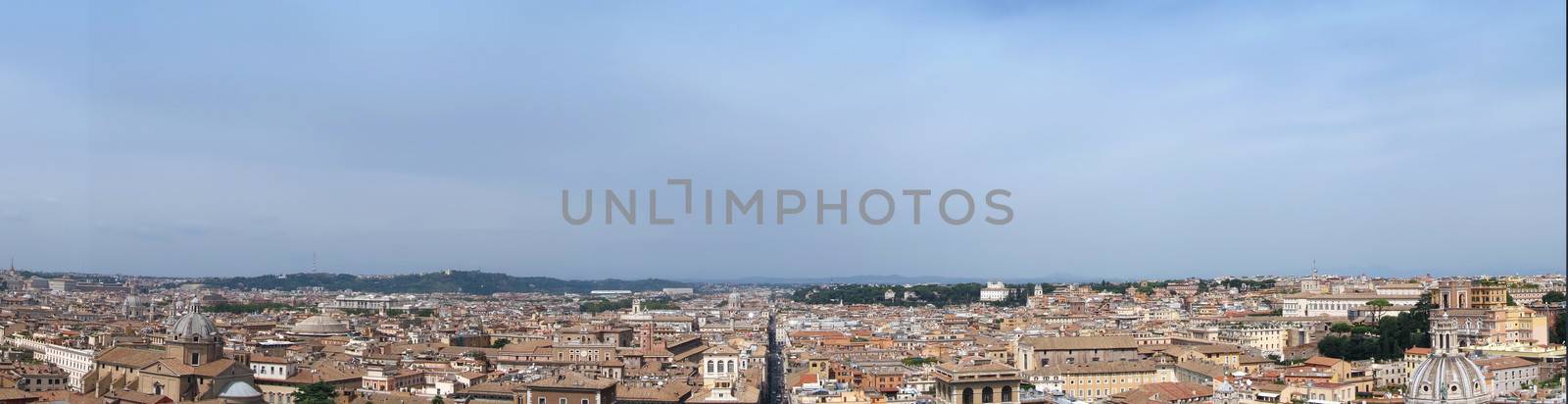 Beautiful landscape of panoramic view ,Rome,Italy            