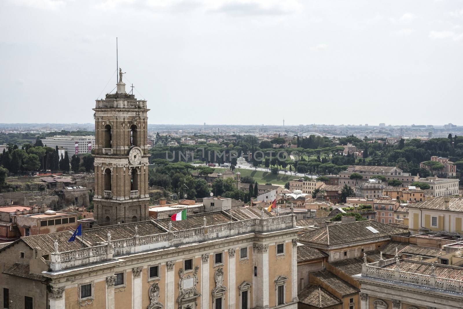 Beautiful city view of Rome,Italy