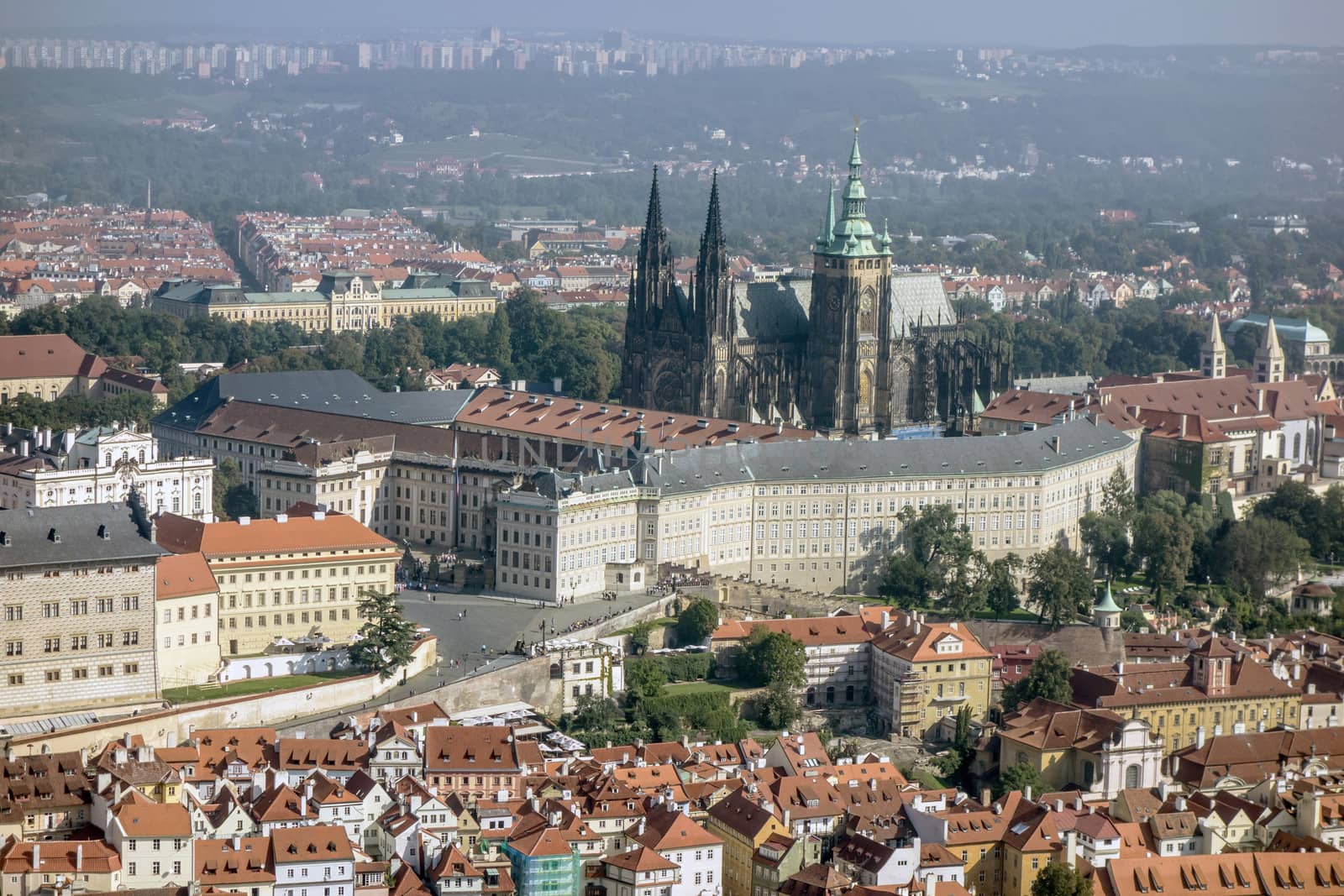 Beautiful landscapye of Prague Castle 