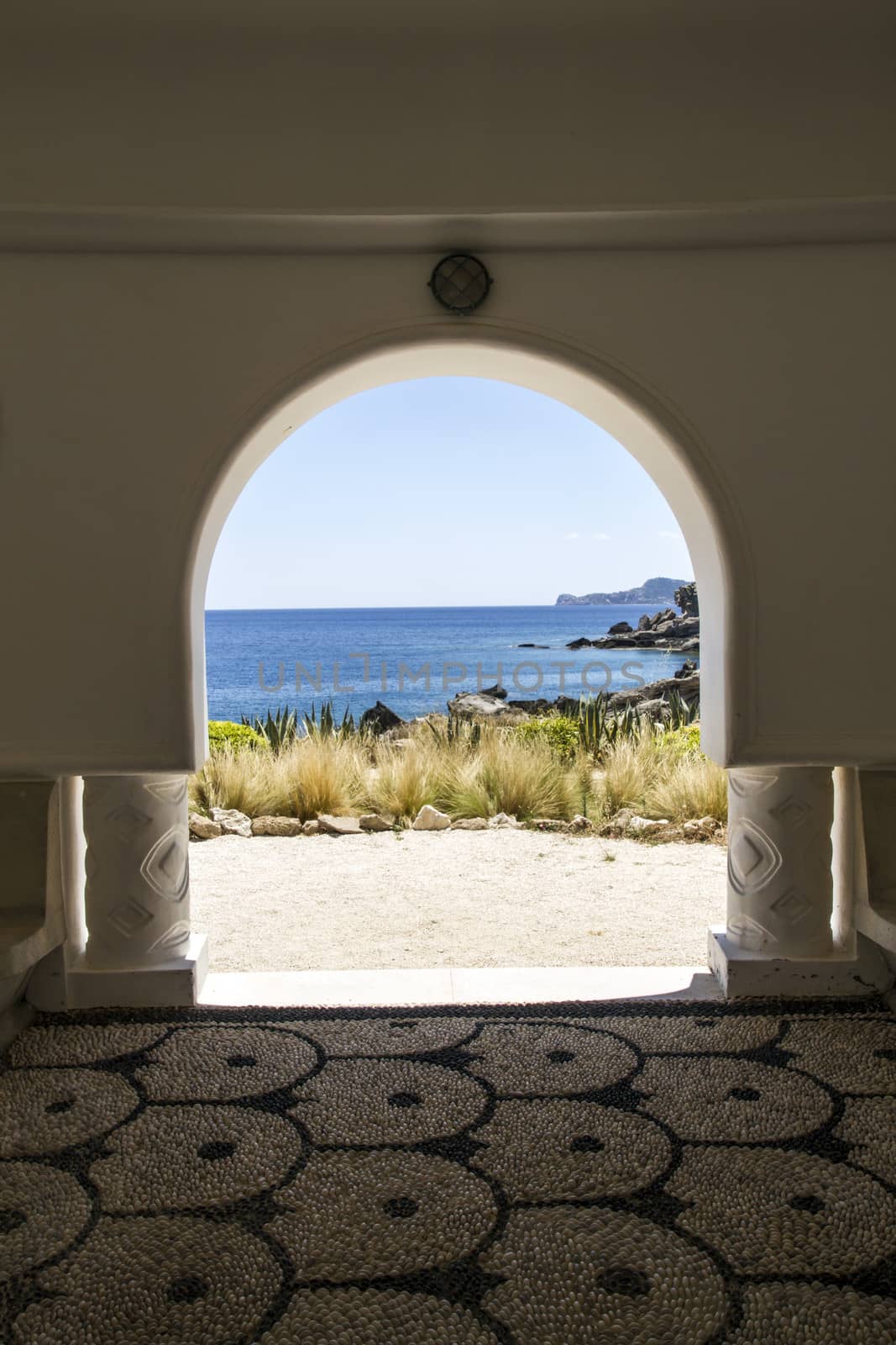 Beautiful landscape of Rhodes island coast 