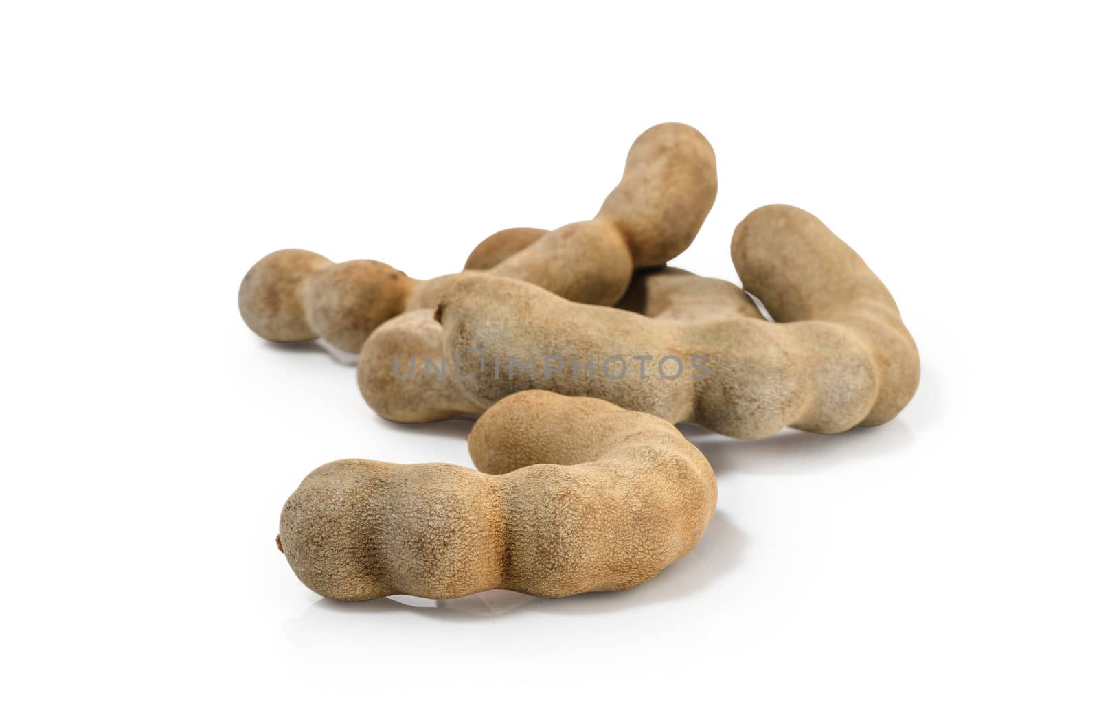 Tamarind isolated on white background Clipping path included by 9george