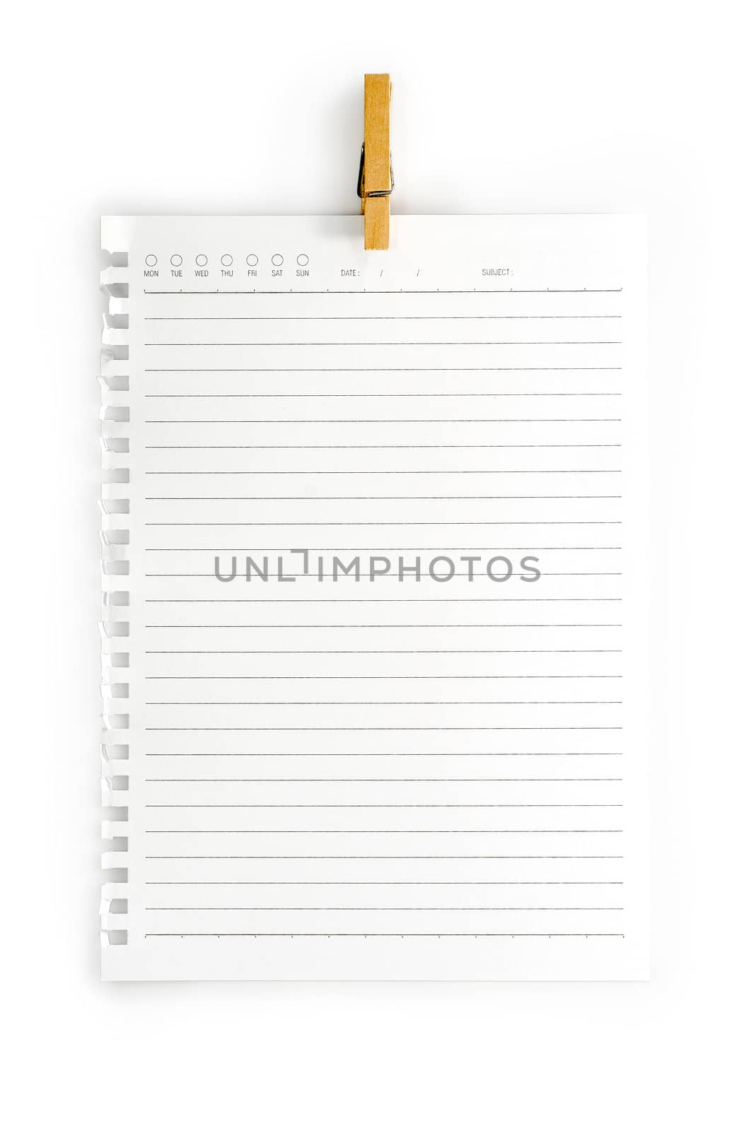 High resolution isolated  notepad with clipping path