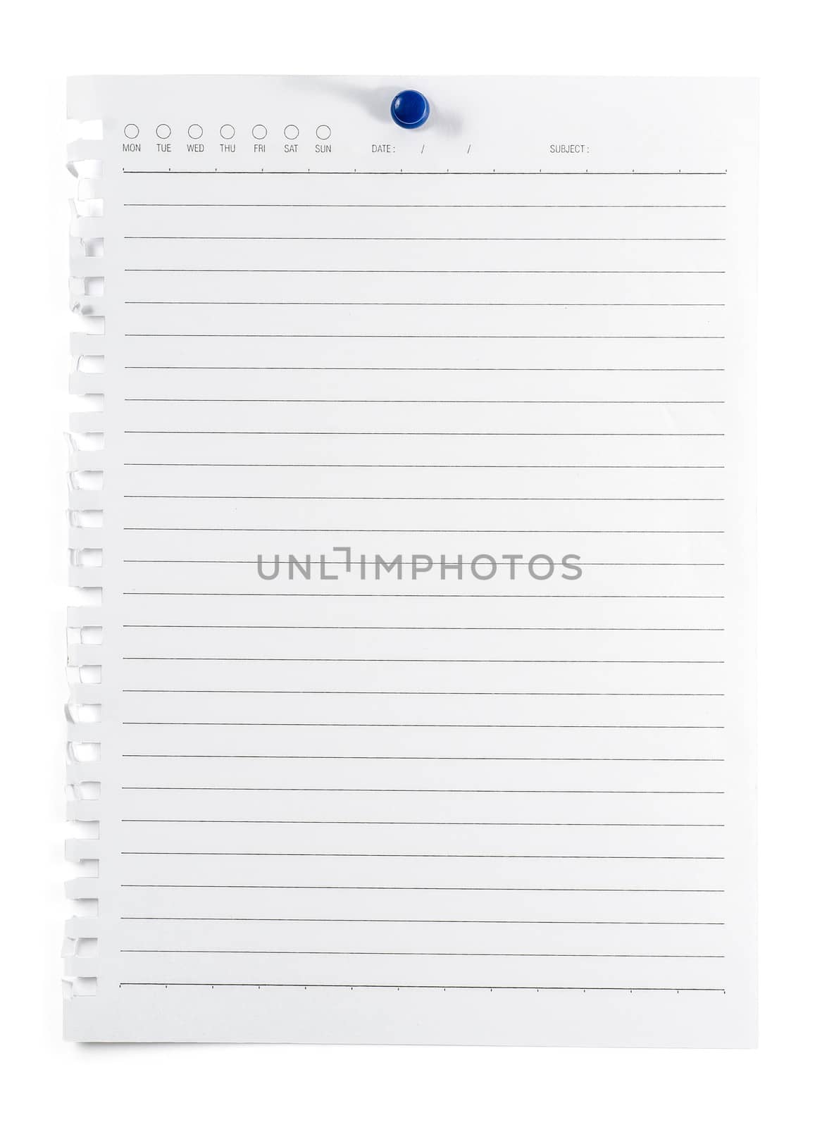 Blank isolated notepad with clipping path by 9george