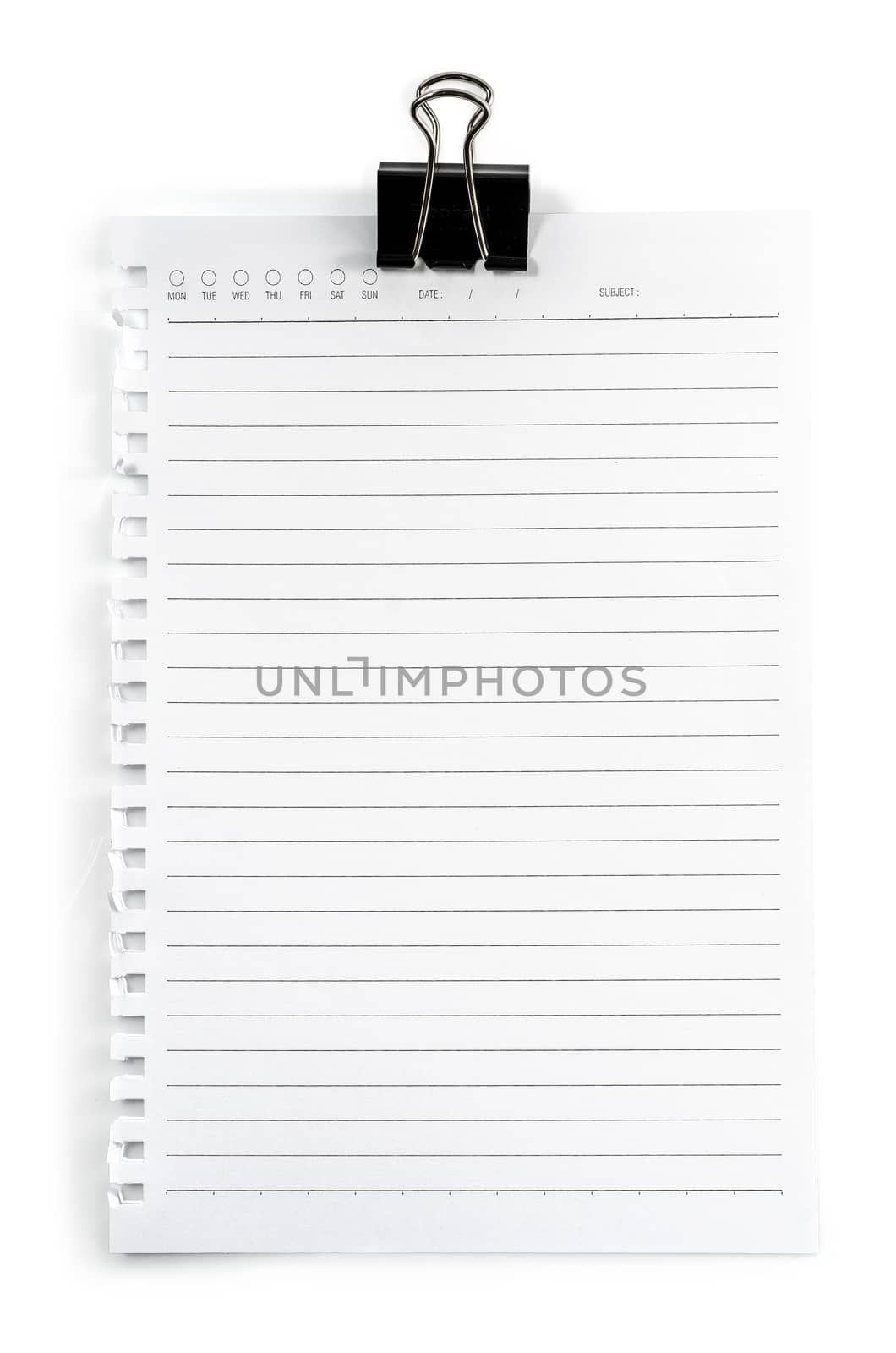 Blank isolated notepad with clipping path by 9george