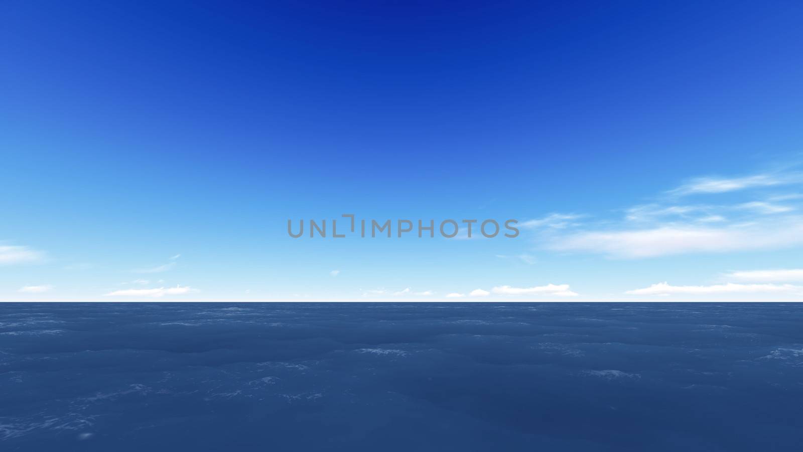 Sea and blue Sky by apichart