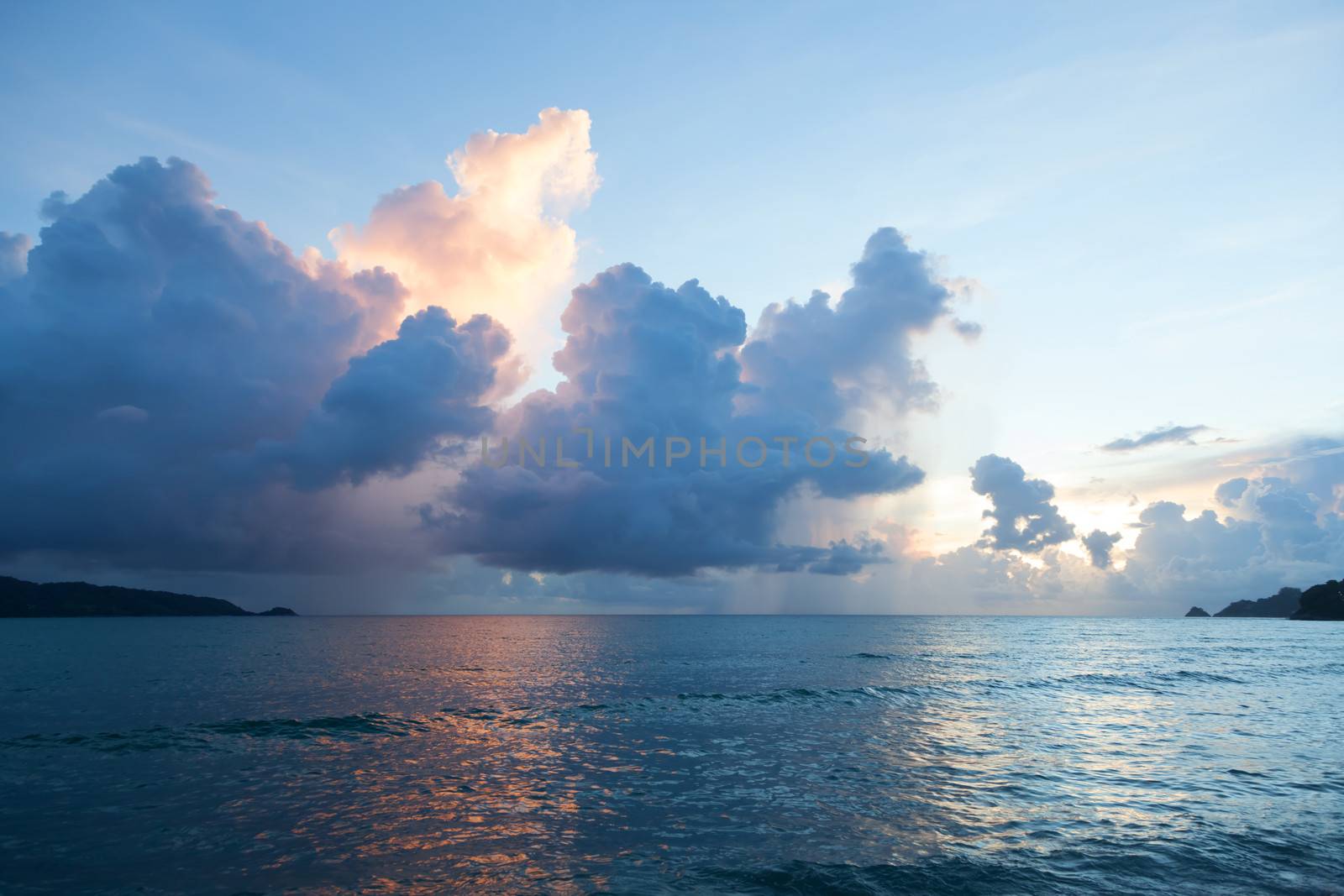 Beautiful sunset. Phuket. Patong. seascape  by AleksandrN