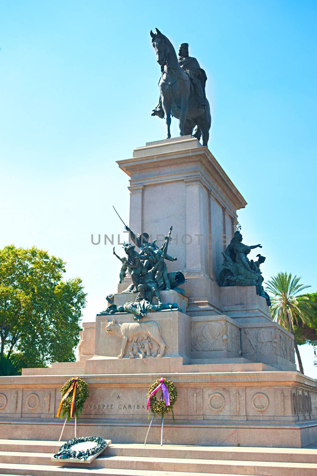 Statue of Giuseppe Garibaldi, Gianicolo, Rome, Italy