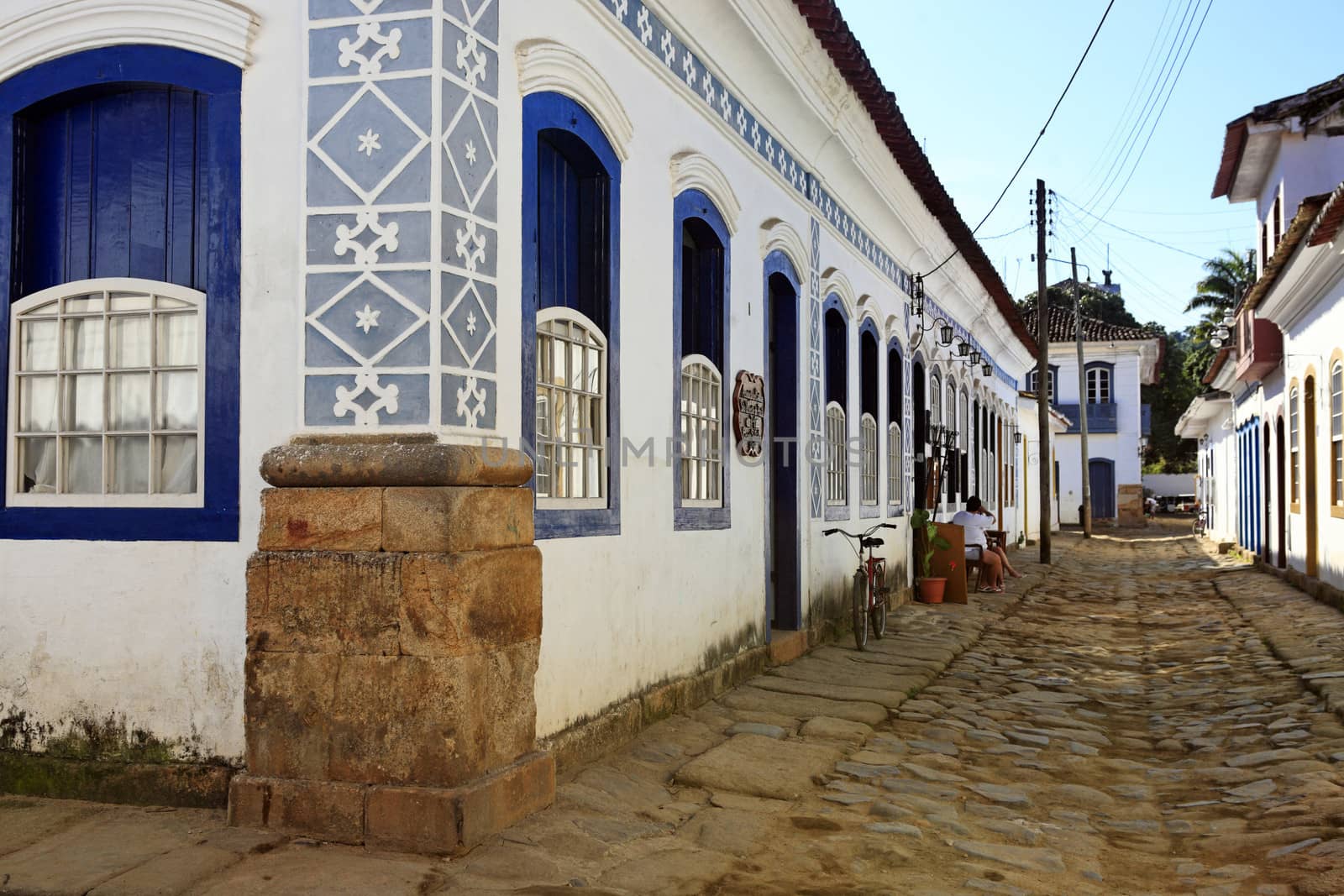 beautiful portuguese colonial typical town of parati in rio de janeiro state brazil