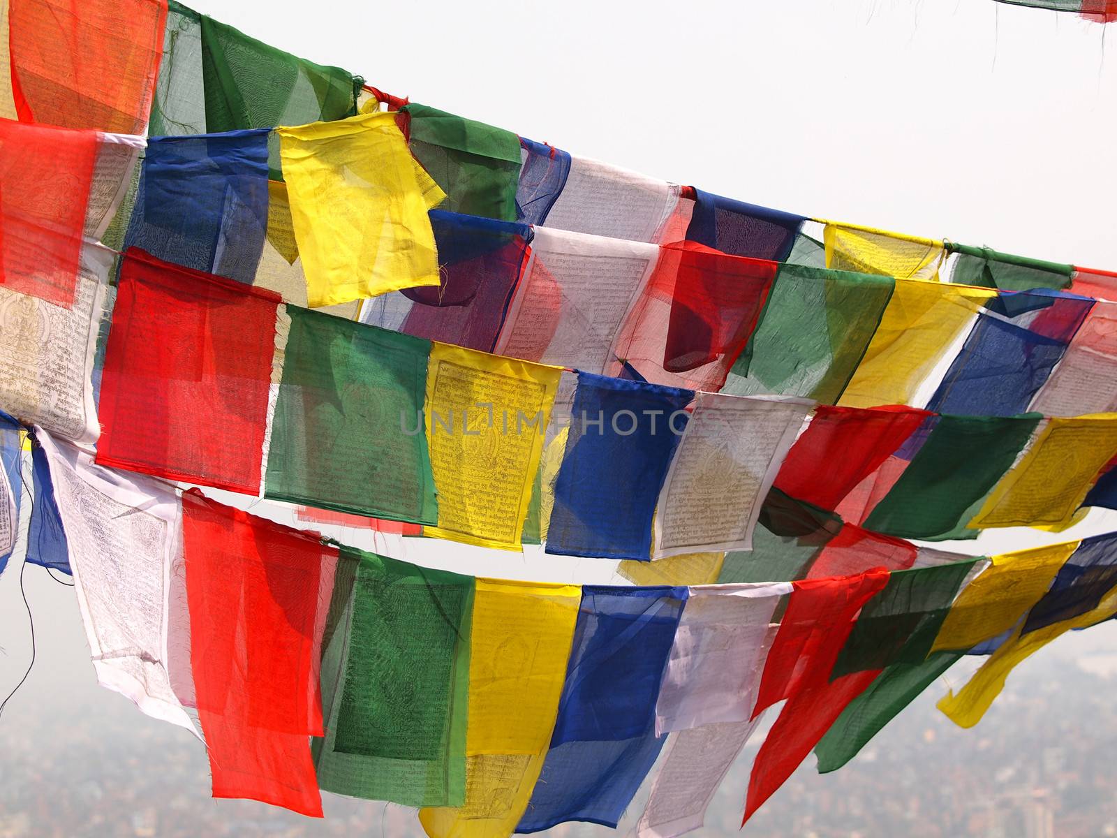 flags in Kathmandu by nevenm