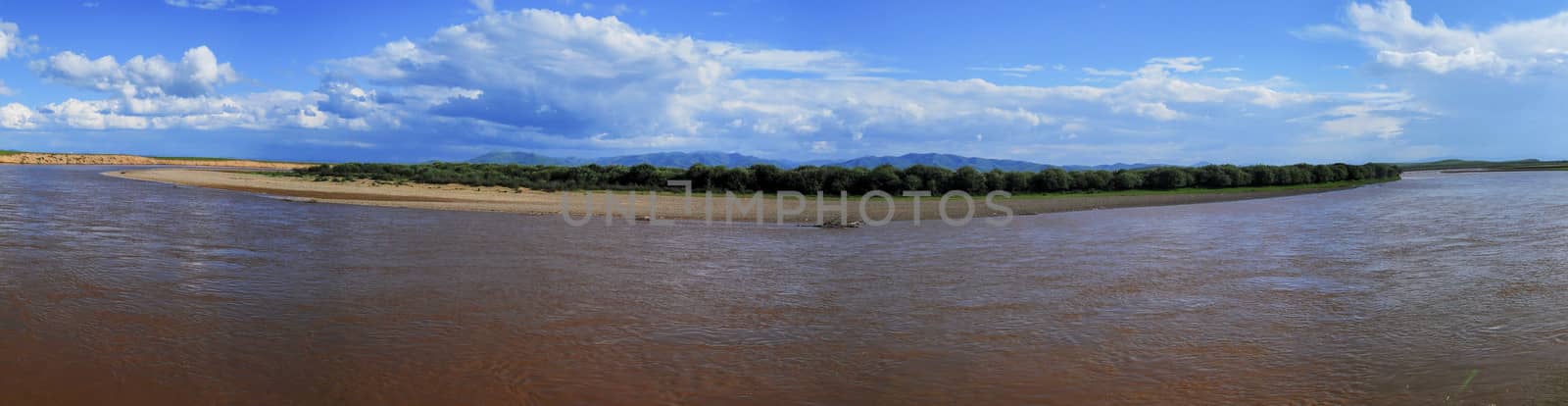 The upper reaches of the Yellow River wetland by xfdly5