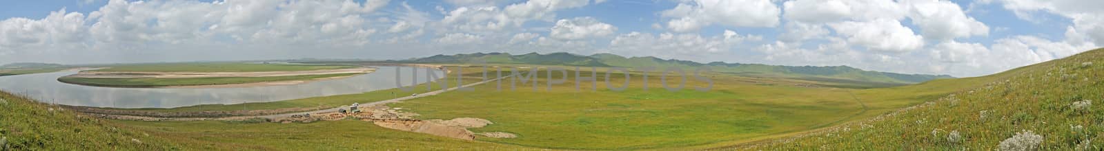 The upper reaches of the Yellow River wetland by xfdly5