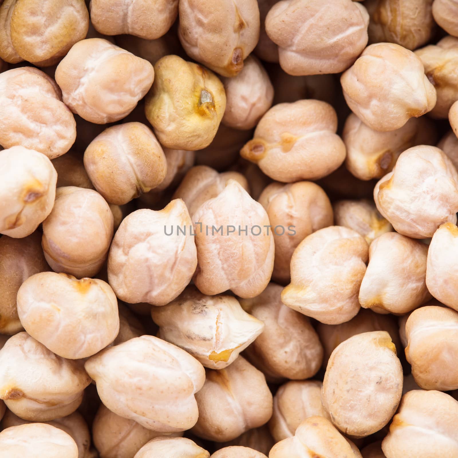 chick-pea heap close up as a background