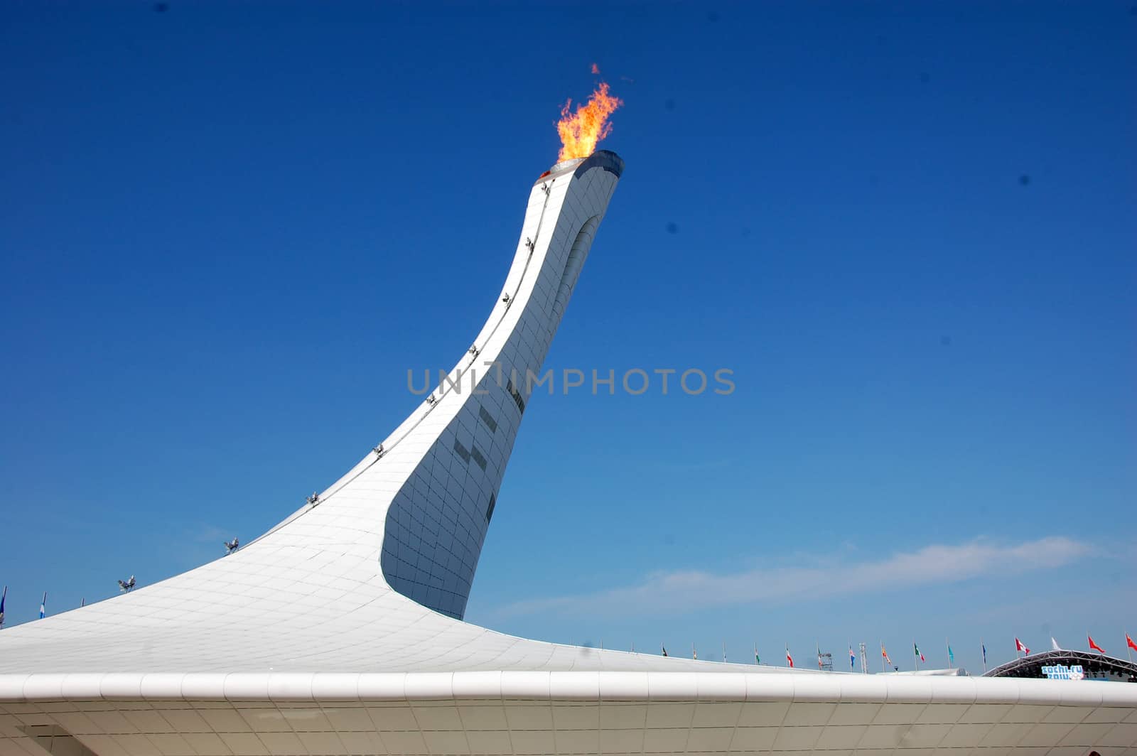 Olympic fire at XXII Winter Olympic Games Sochi 2014, Russia