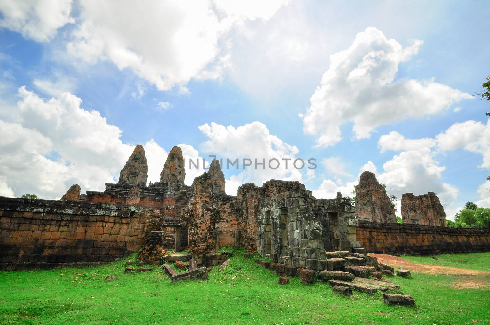 Ancient buddhist khmer temple in Angkor Wat complex, Siem Reap C by weltreisendertj