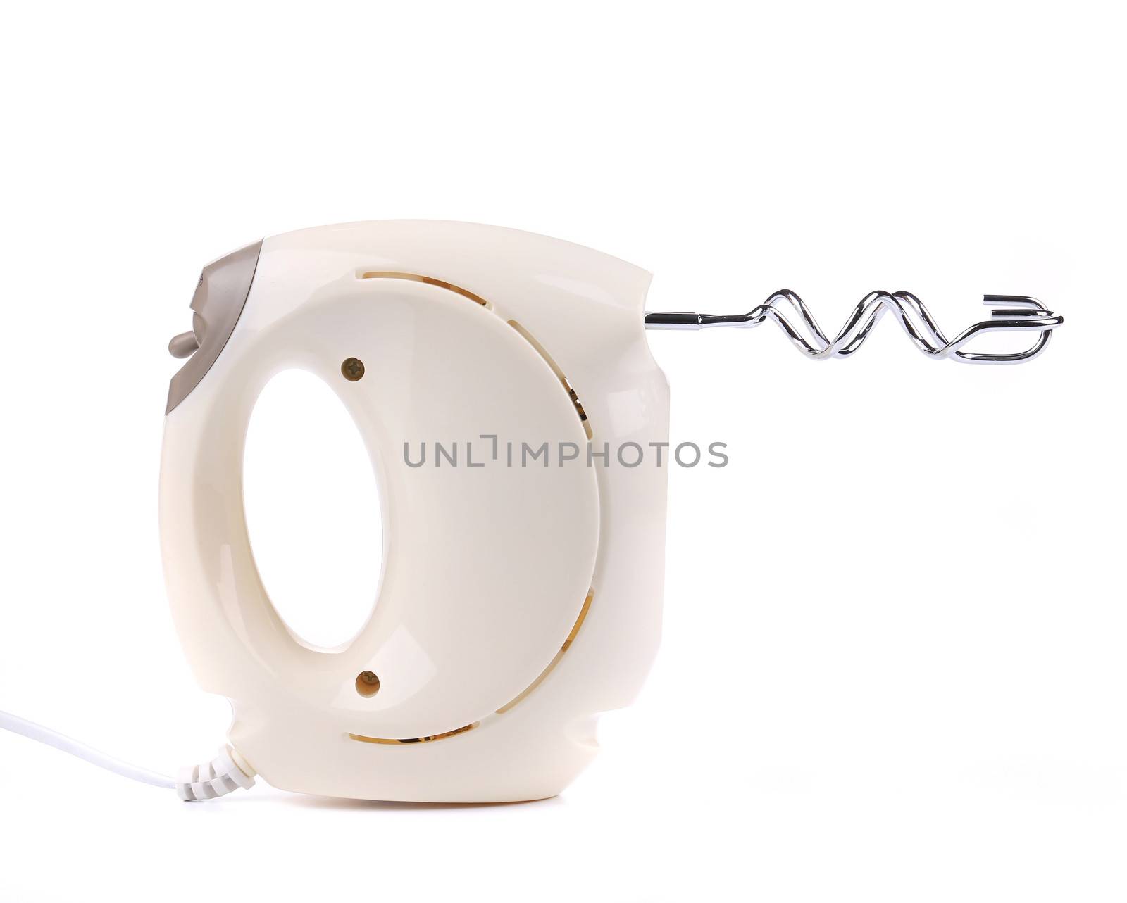 Kitchen hand mixer. Isolated on a white background.