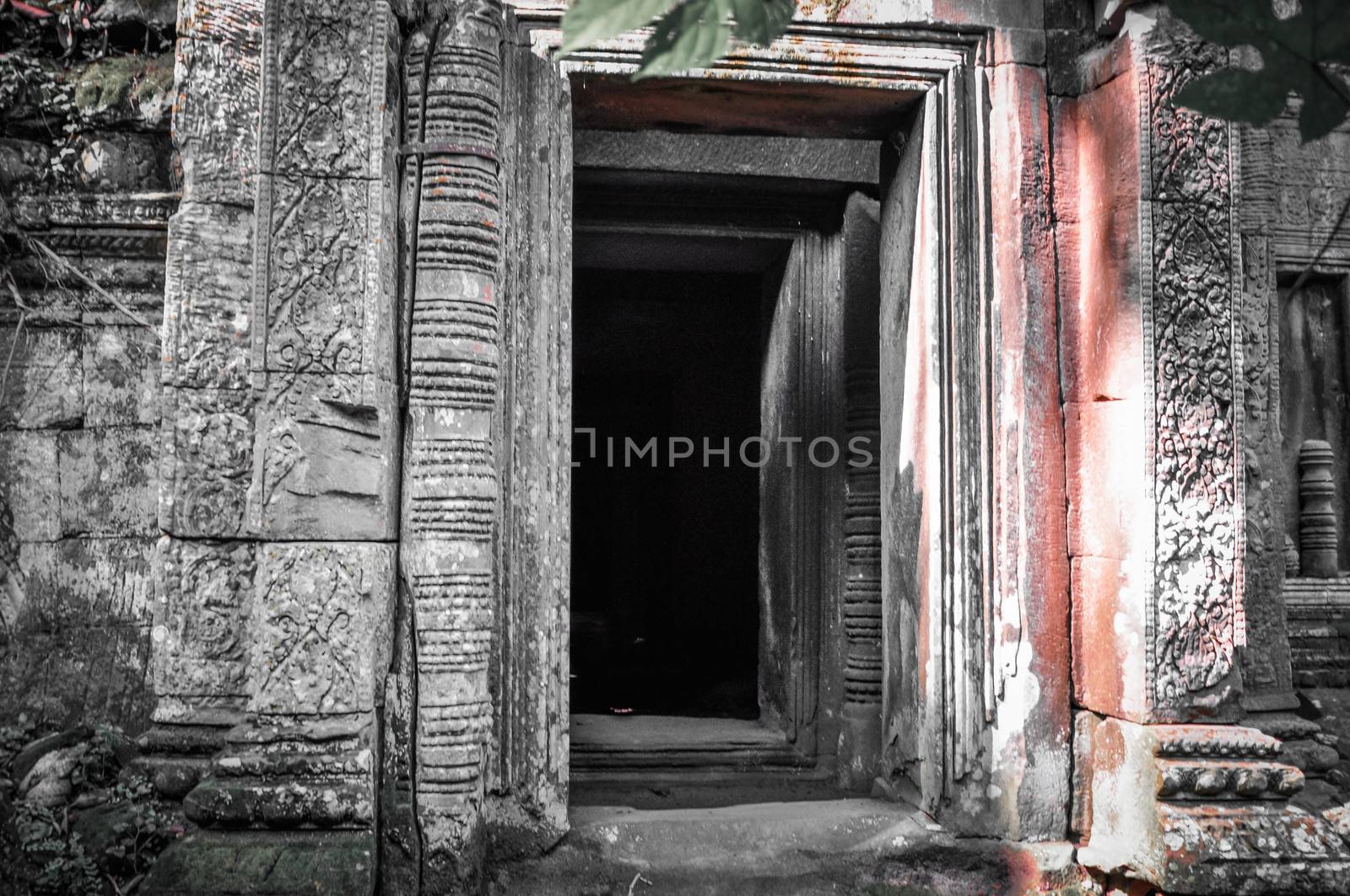 Ancient buddhist khmer temple in Angkor Wat complex, Siem Reap C by weltreisendertj