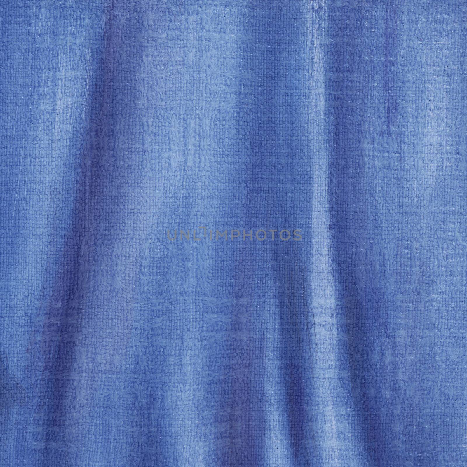 Picture, background of blue cloth. Hand draw painting, oil paints on a canvas
