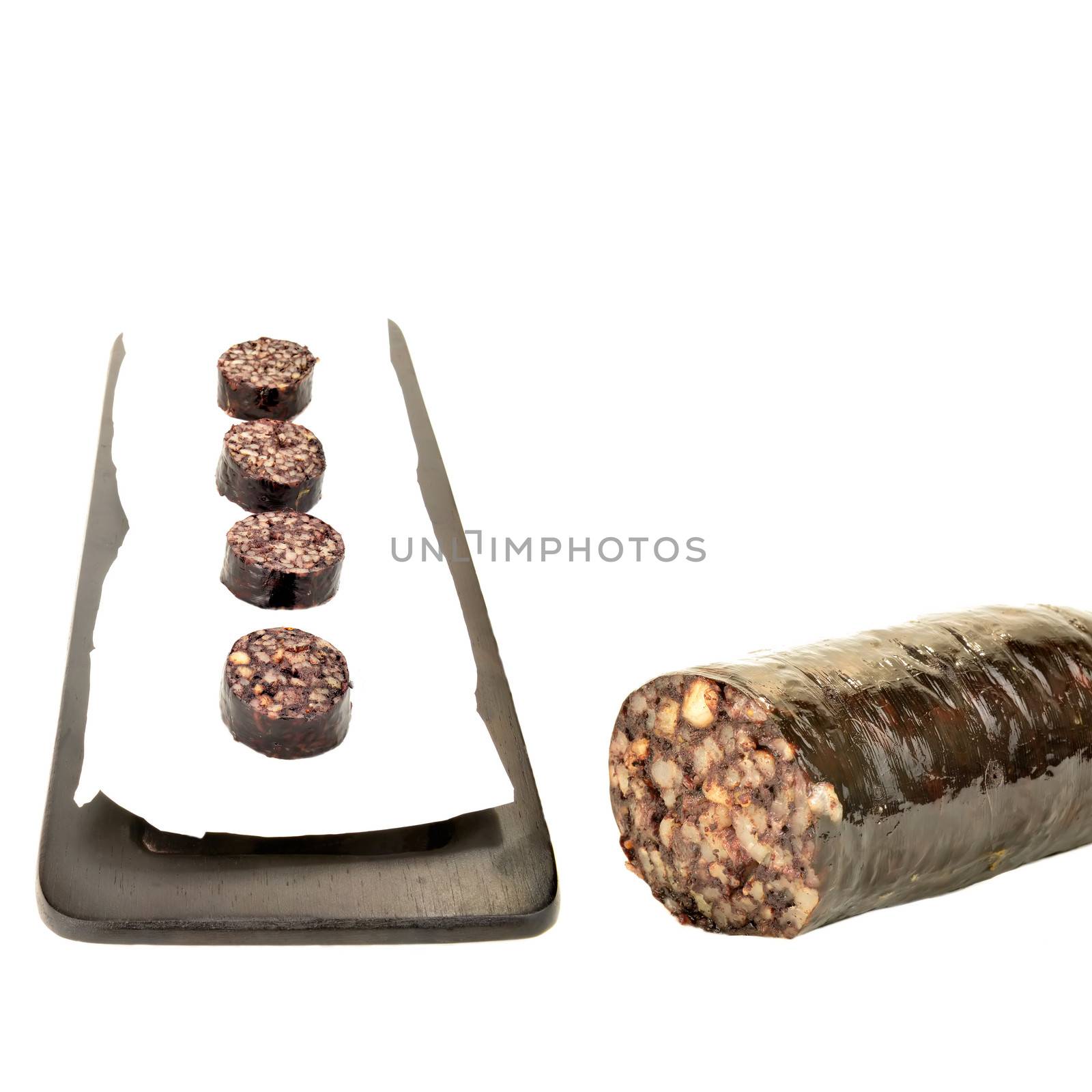 black pudding ration isolated by Carche