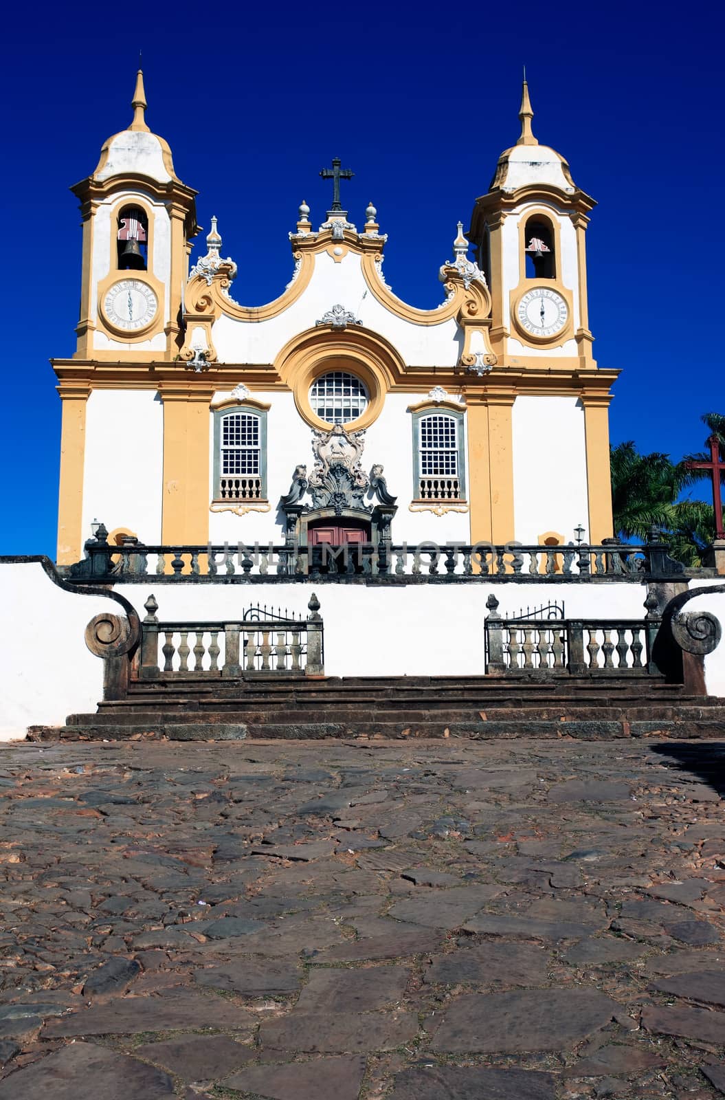 Matriz de Santo Antonio church church of the typical village of tiradentes in minas gerais state in brazil