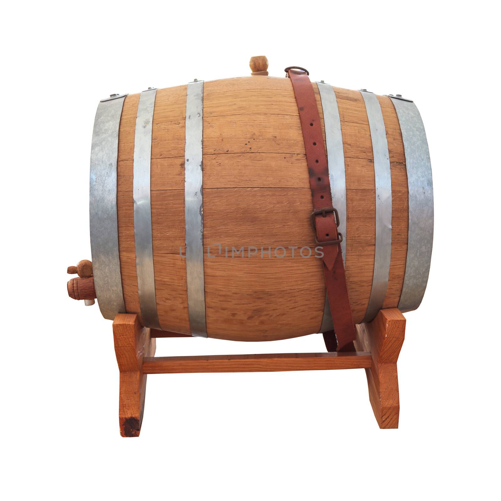 wine barrel on white by FrameAngel
