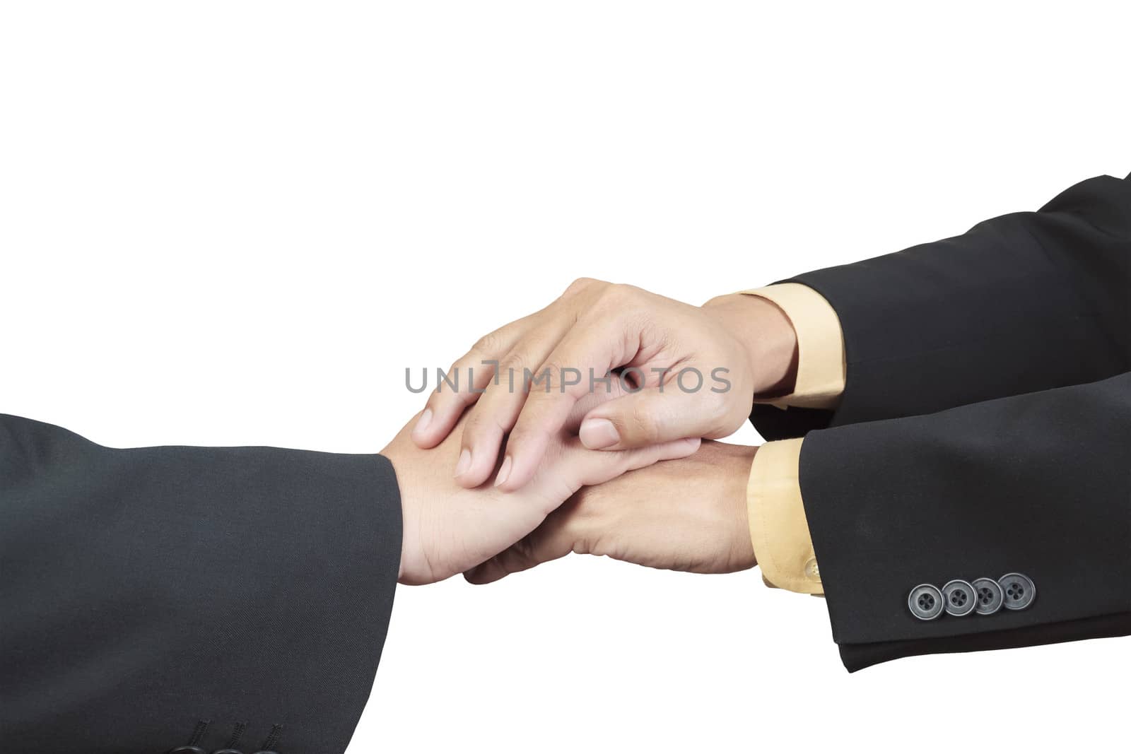 business hand joined for teamwork concept