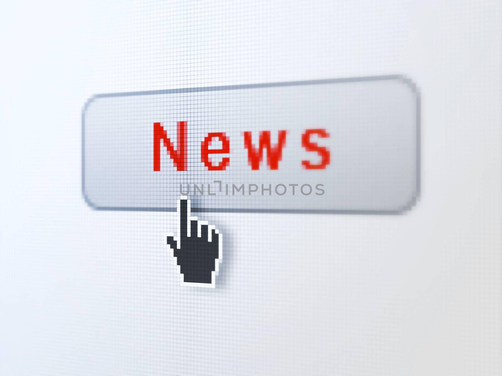 News concept: News on digital button background by maxkabakov