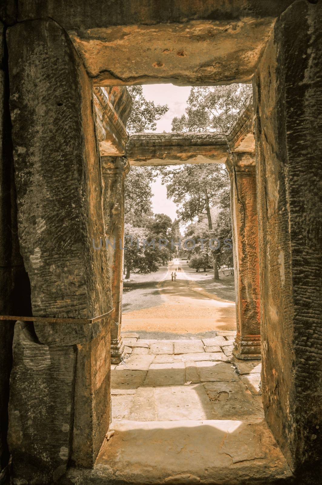 Bayon Temple and Angkor Wat Khmer Kingdom Religion complex in Siem Reap, Cambodia Asia